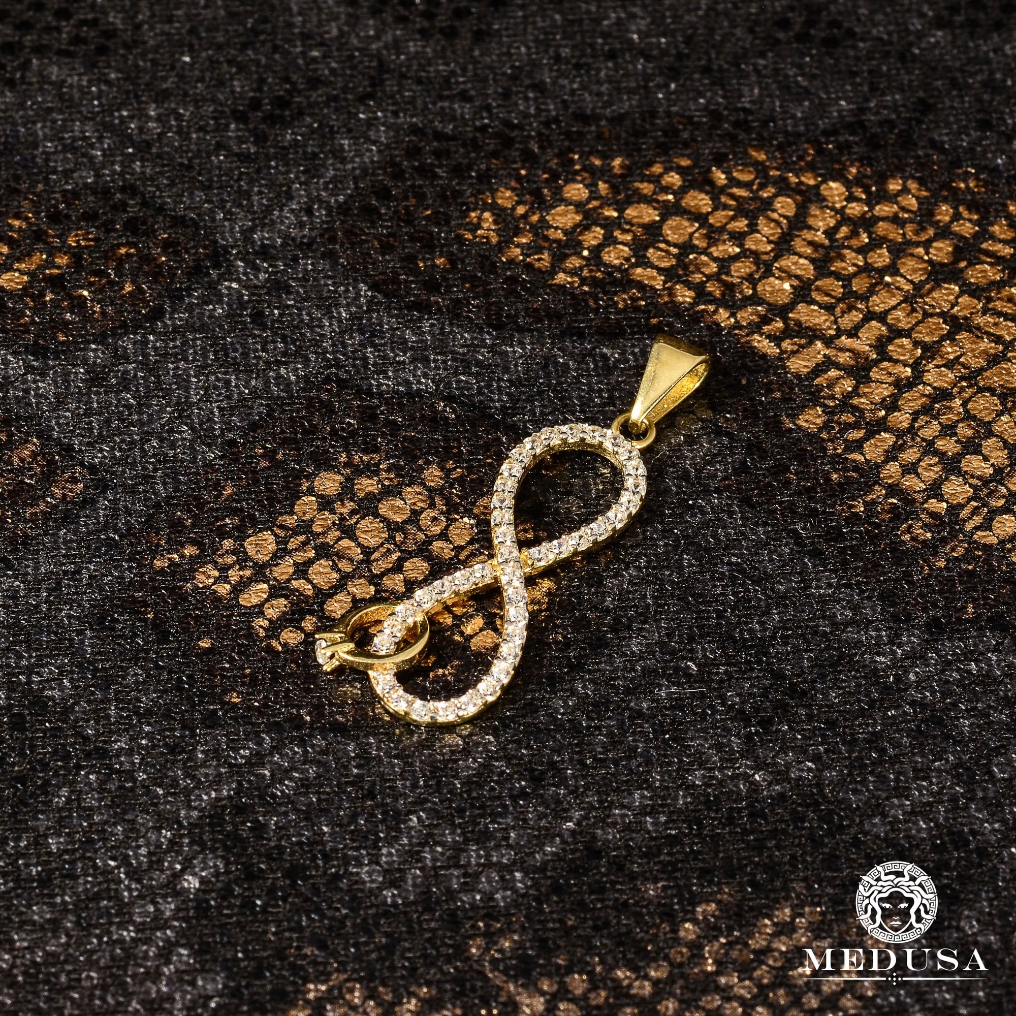 Breloque en Or 10K | Pendentif Breloque Infinity F1 2