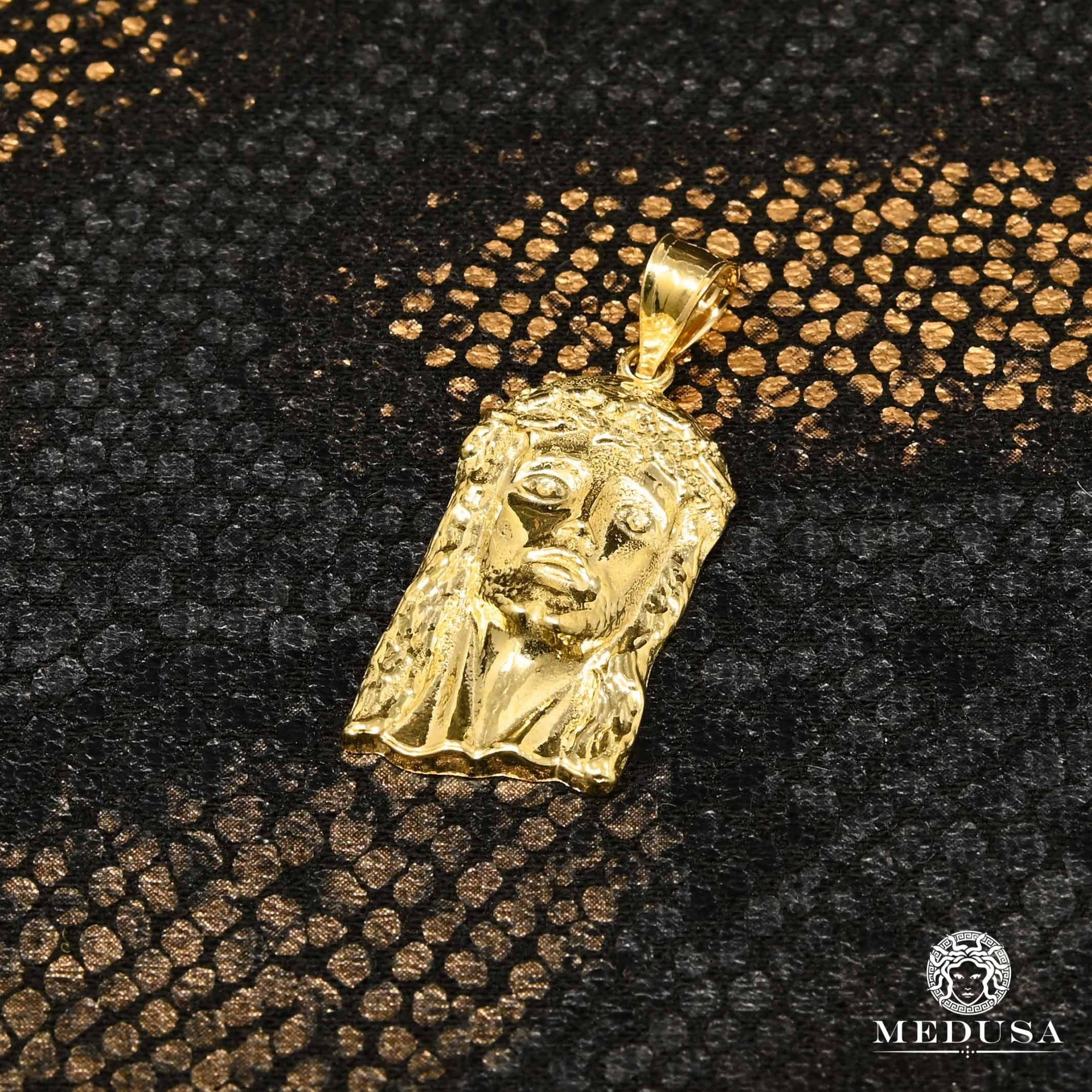 Pendentif en Or 10K | Pendentif Divers Jesus X9 23mm / Or Jaune