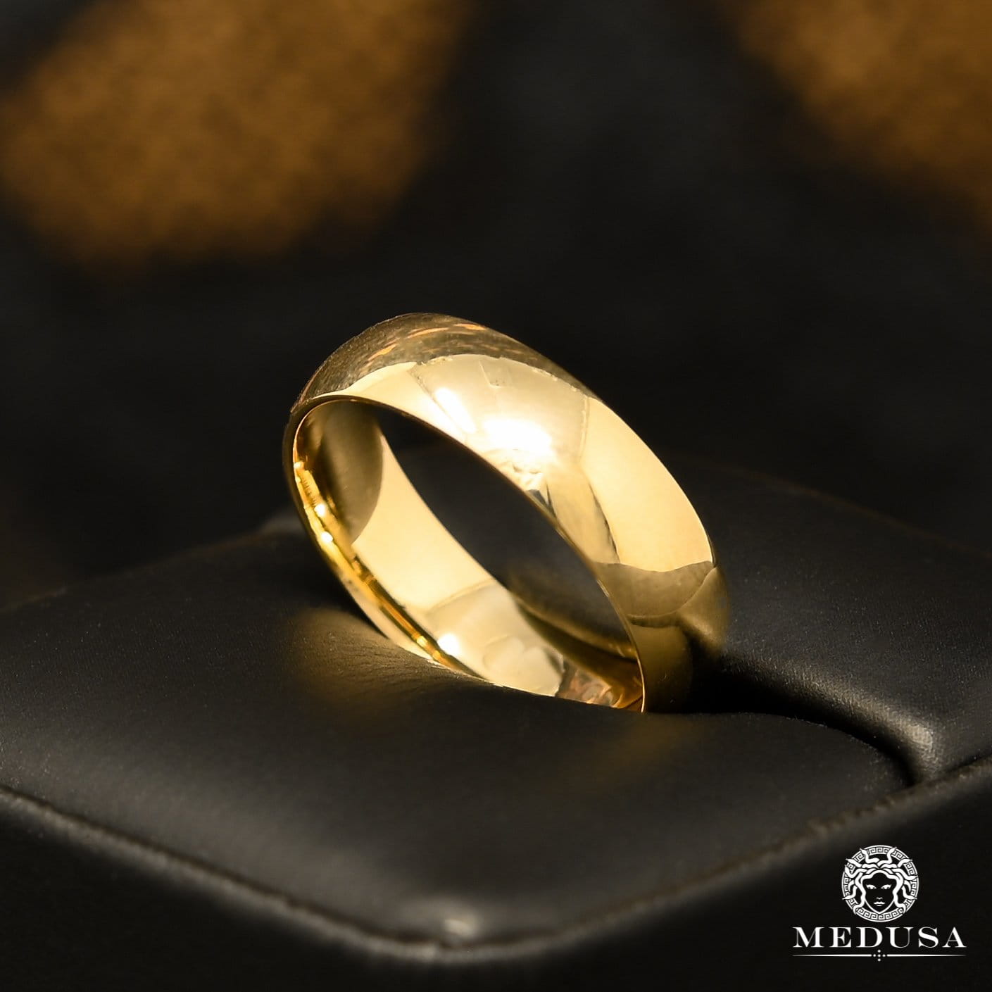 10K Gold Band | Men's Band Band 6mm Yellow Gold