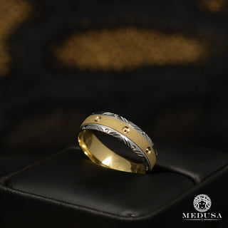 H8 2 Tone Ring - MED155  - 6 / Gold 2 Tones
