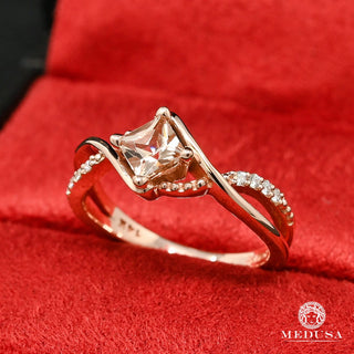 Morganite D6 - Diamond  - Rose Gold