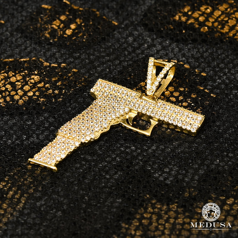 10K Gold Pendant | Divers Rifle X9 Yellow Gold Pendant