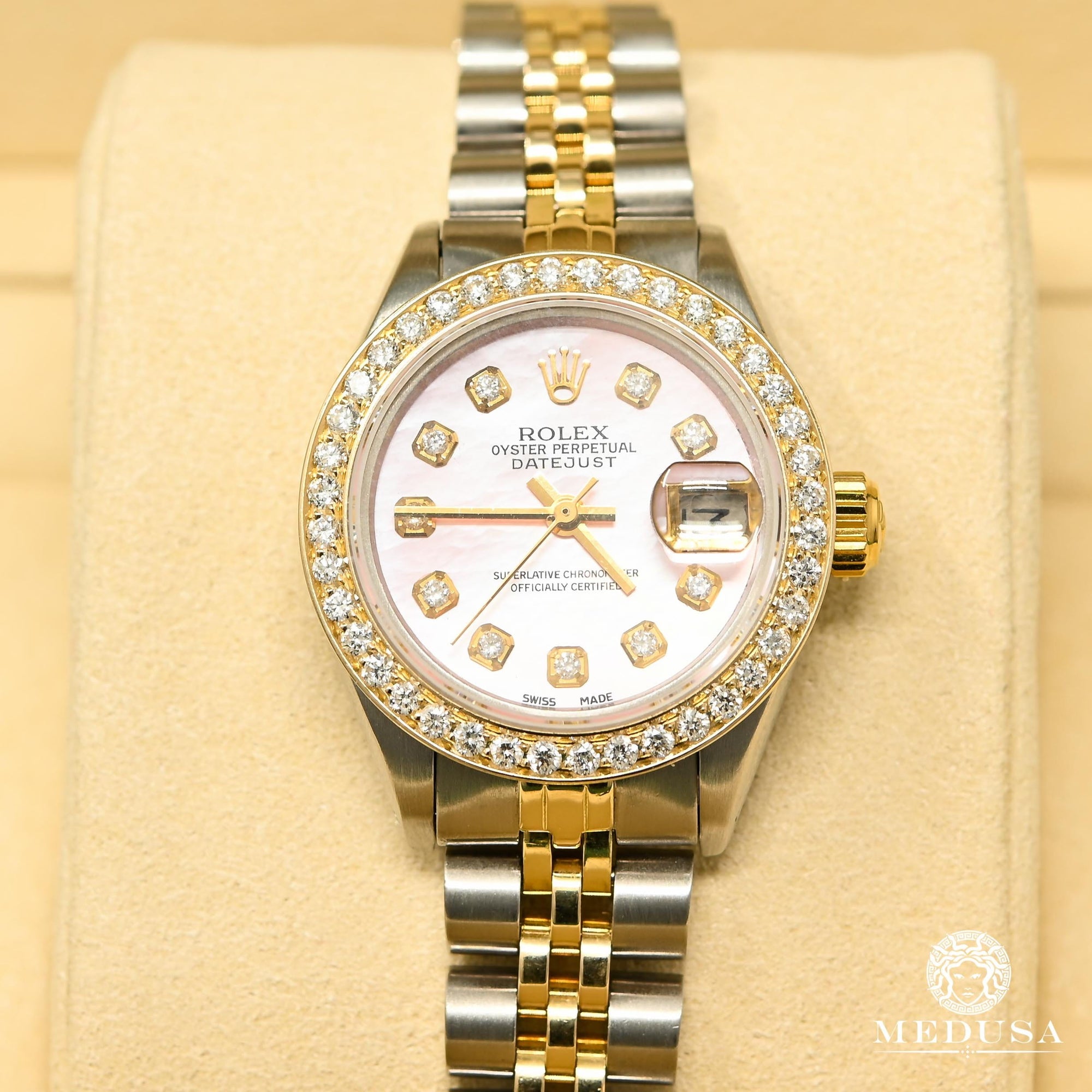 Montre Rolex | Montre Femme Rolex Datejust 26mm - Pink Or 2 Tons