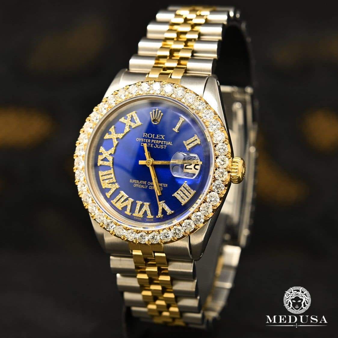 Rolex watch | Rolex Datejust 36mm Men's Watch - Blue Roman Numeral 2 Tone Gold