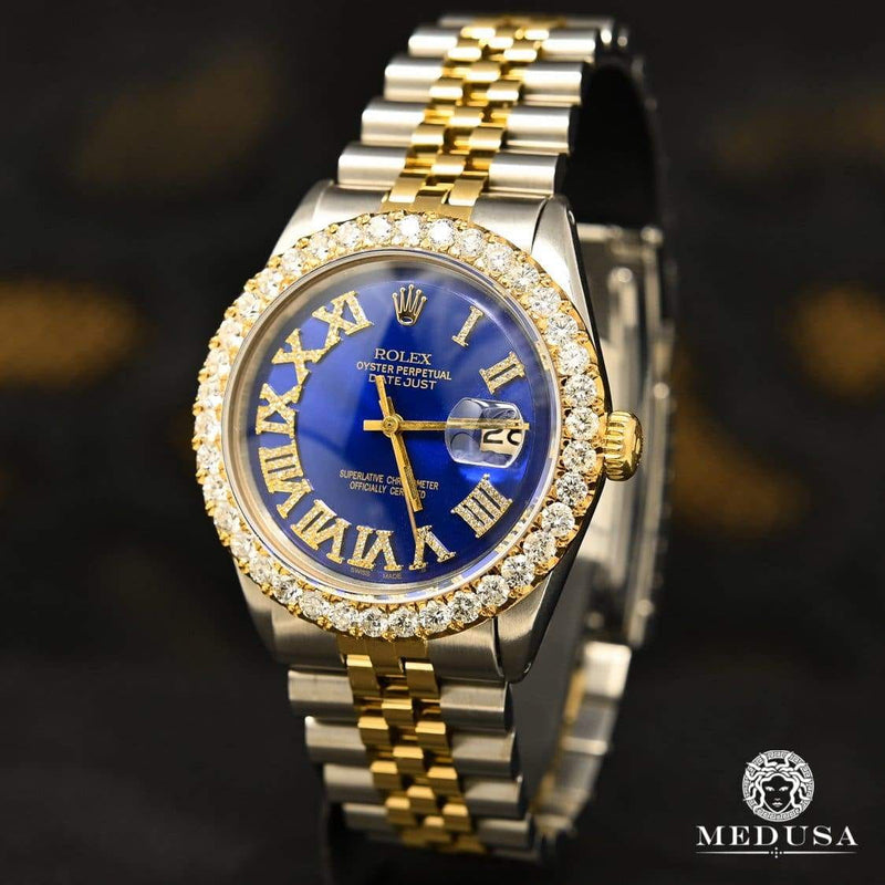 Rolex watch | Rolex Datejust 36mm Men&#39;s Watch - Blue Roman Numeral 2 Tone Gold