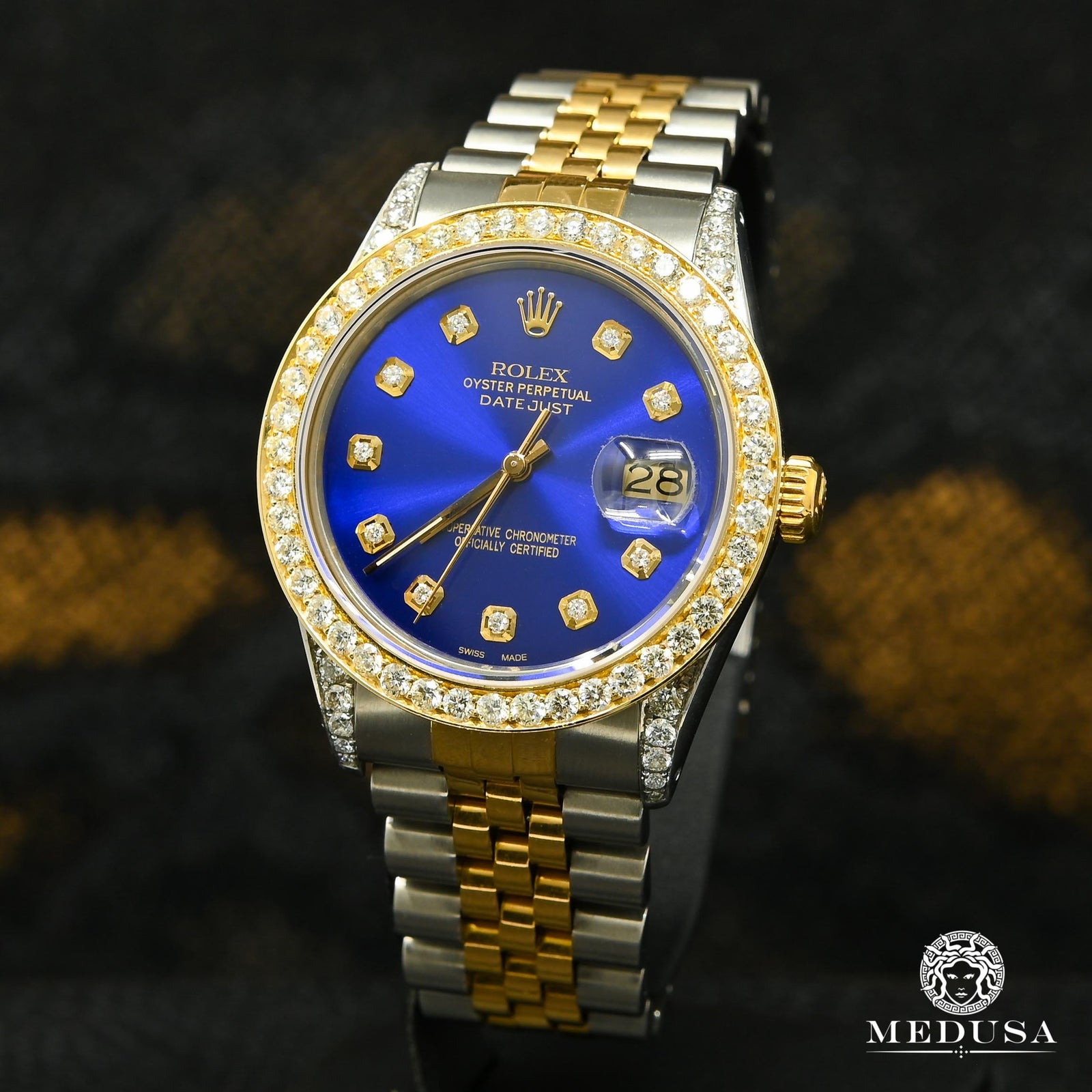 Rolex watch | Rolex Datejust 36mm Men's Watch - 2 Tone Gold Blue Dial