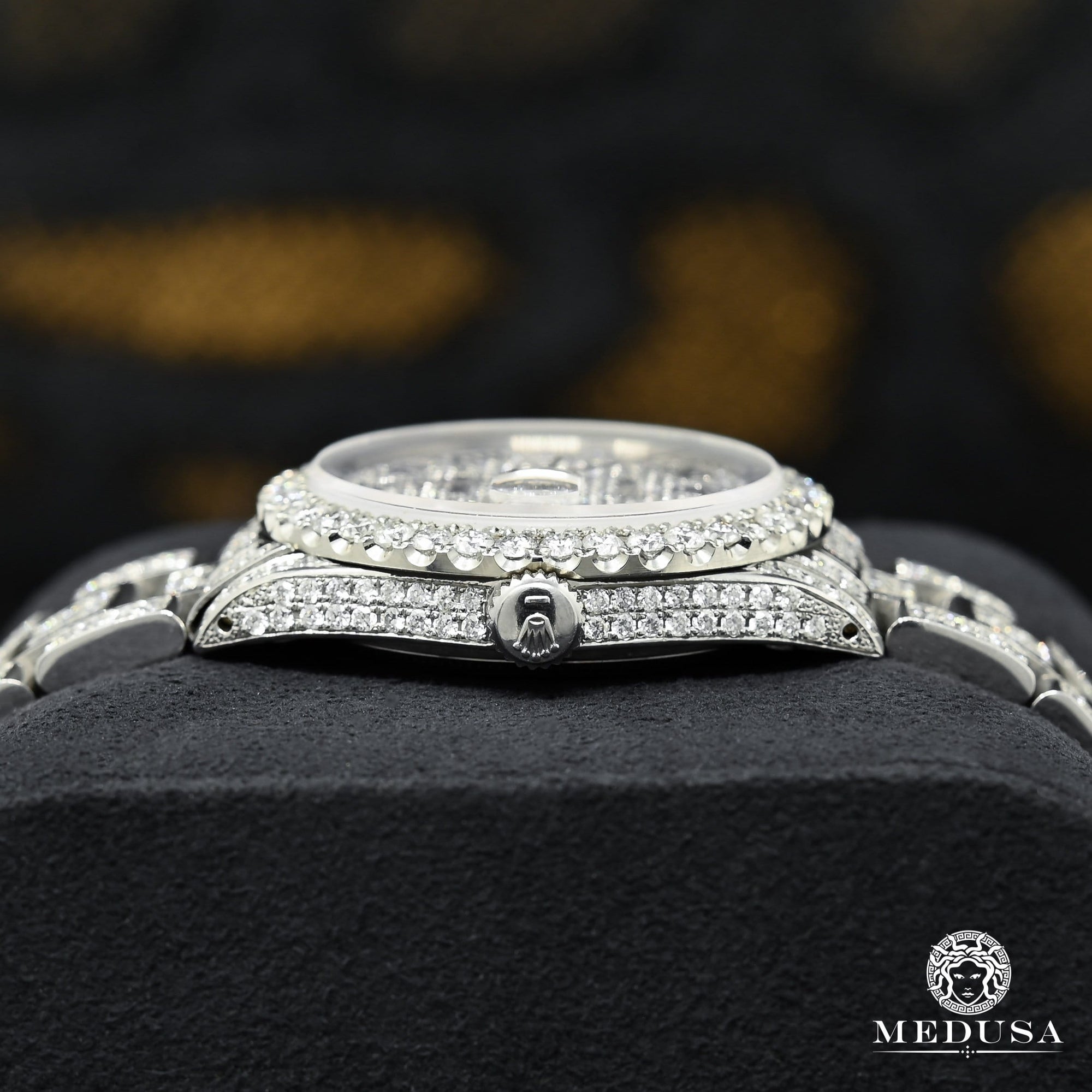 Montre Rolex | Montre Homme Rolex Datejust 36mm - Full Iced Oyster Stainless