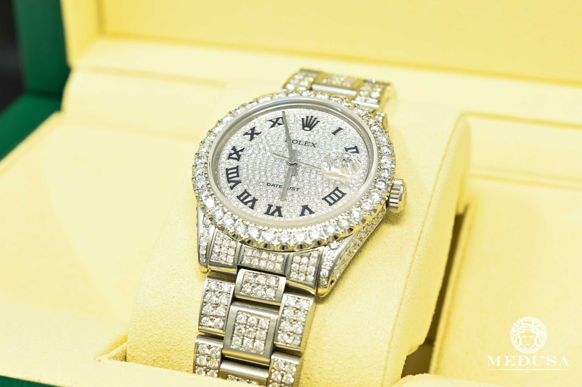 Montre Rolex | Montre Homme Rolex Datejust 36mm - Full Iced Oyster Stainless