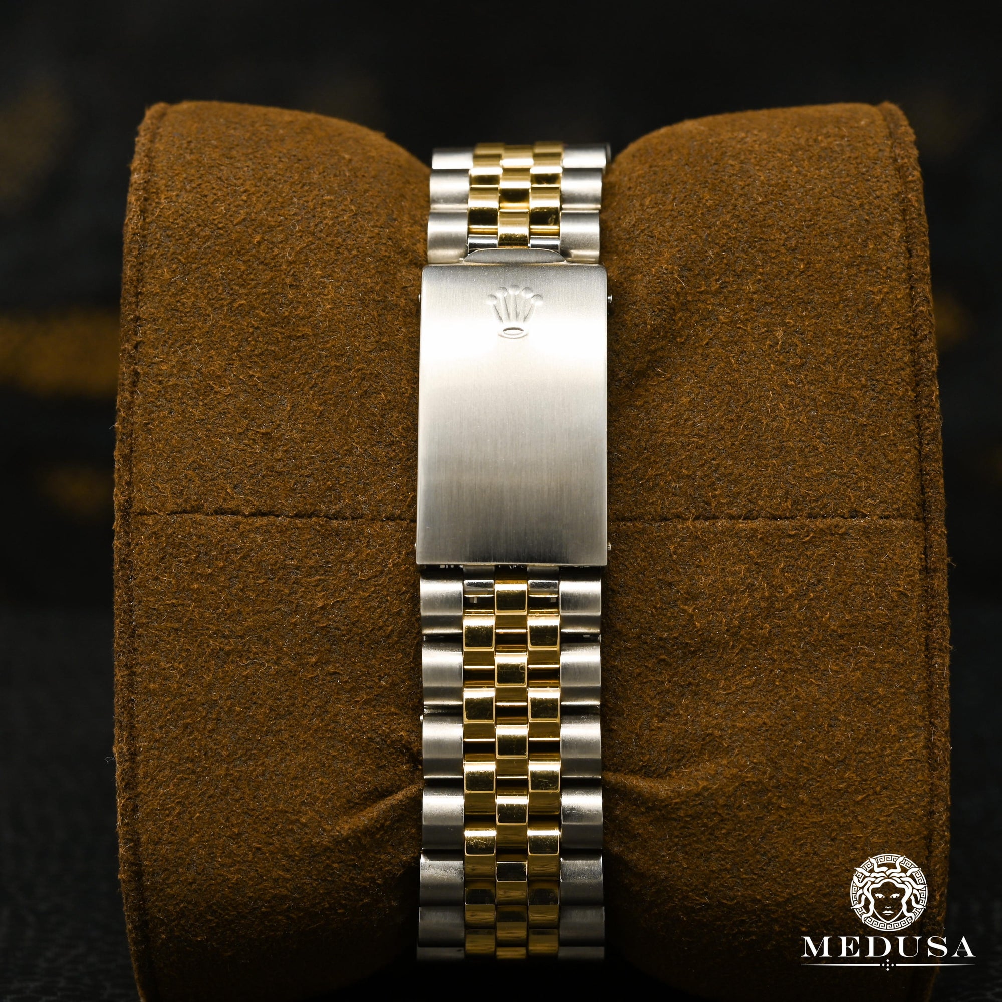 Montre Rolex | Montre Homme Rolex Datejust 36mm - Noir Romain Or 2 Tons