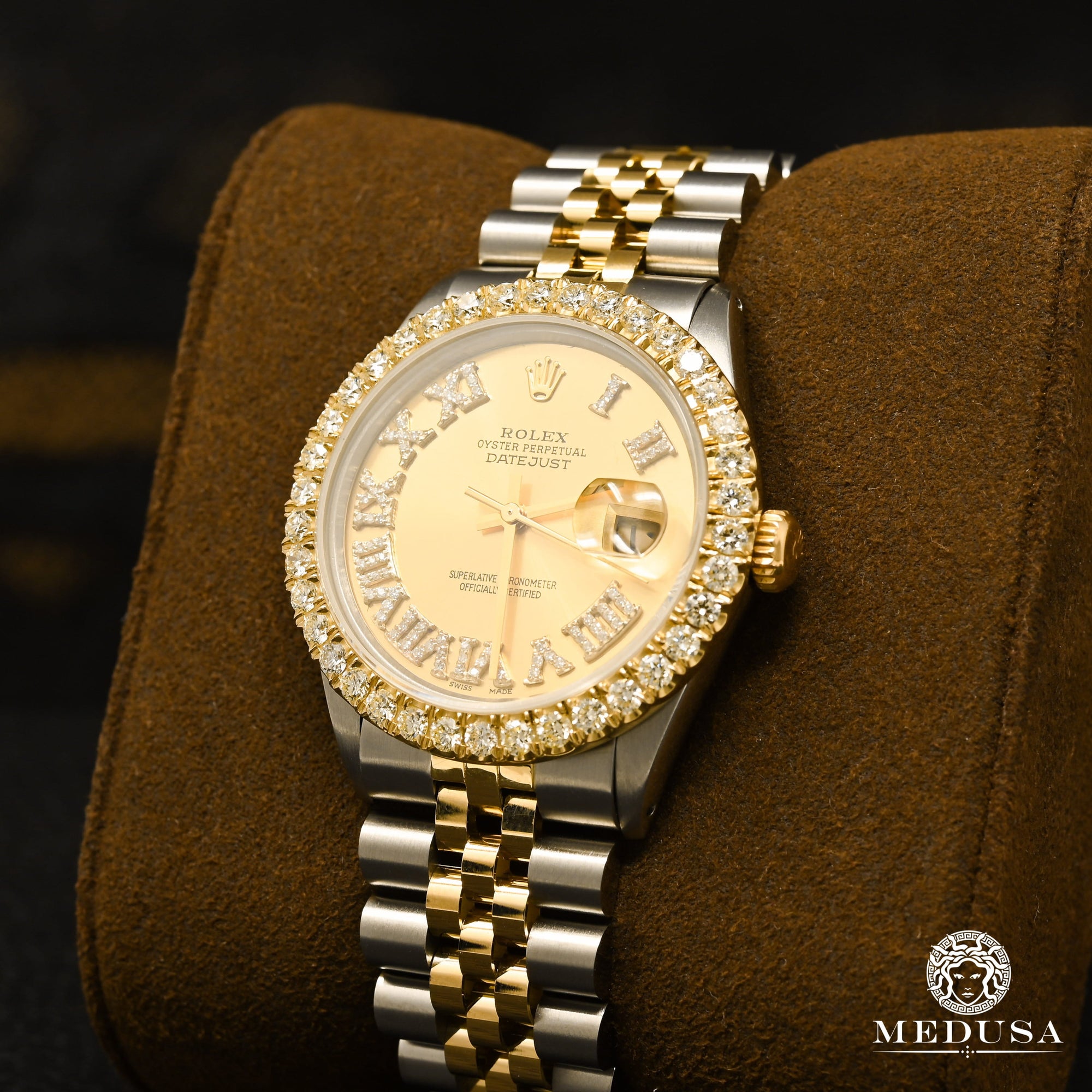 Rolex watch | Rolex Datejust Men&#39;s Watch 36mm - Gold Roman Numeral 2 Tone Gold