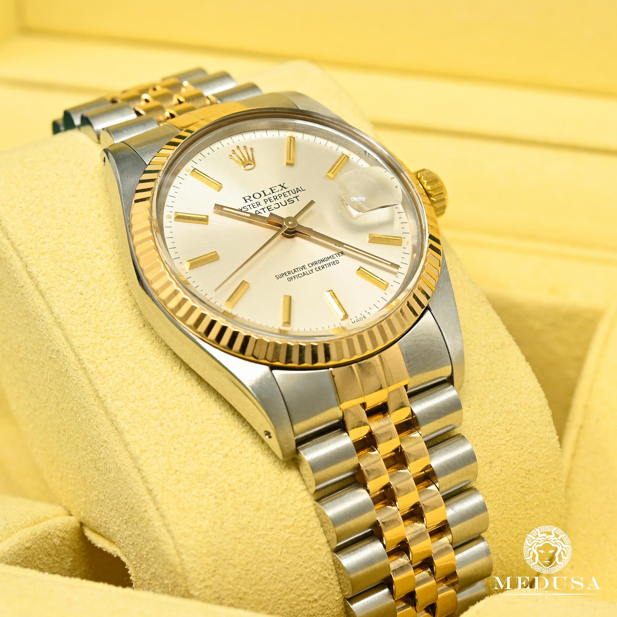 Montre Rolex | Montre Homme Rolex Datejust 36mm - Silver Stick Or 2 Tons