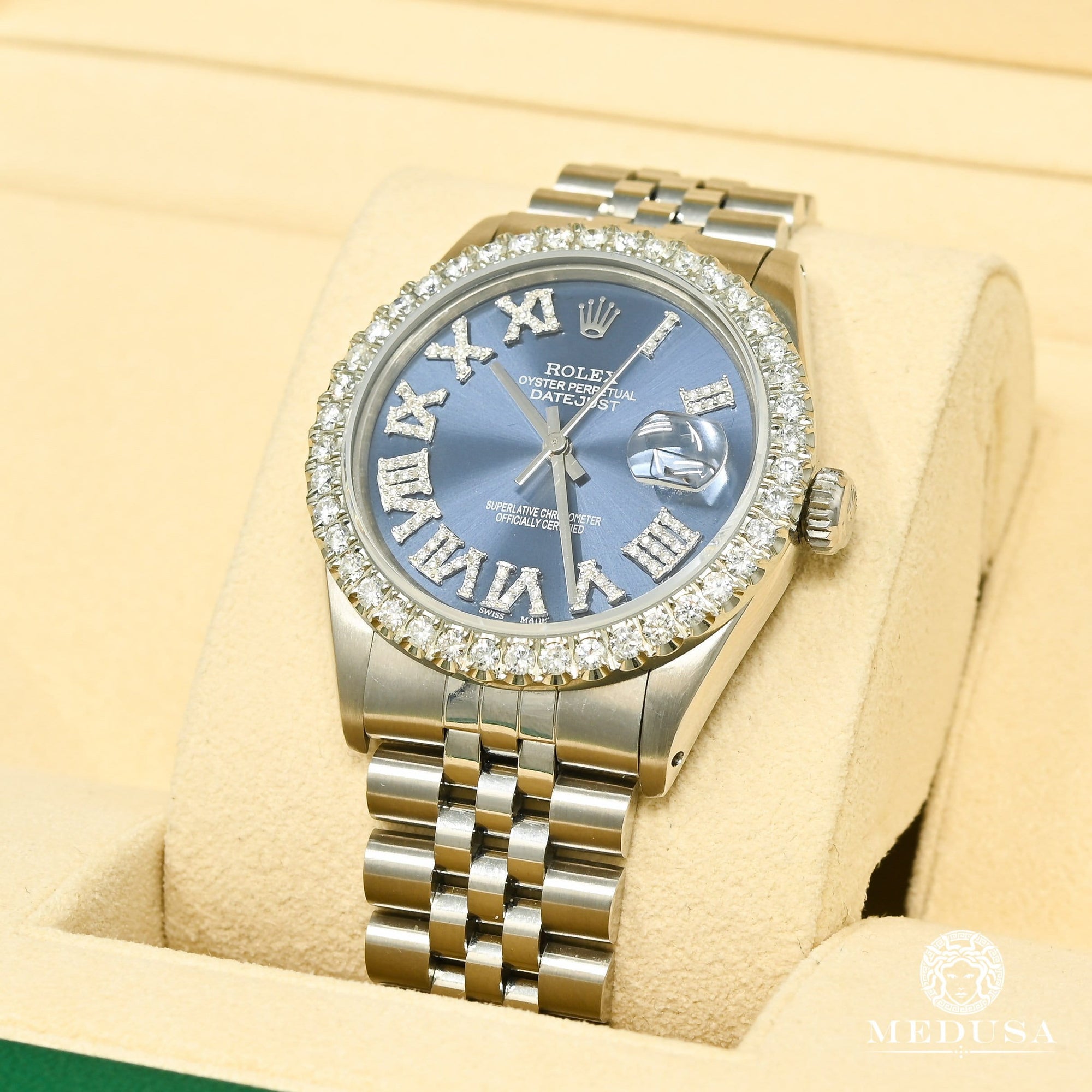 Rolex watch | Rolex Datejust Men&#39;s Watch 36mm - Stainless Blue Romain Stainless