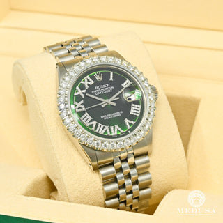 Rolex Datejust 36mm - Stainless Green Romain - Stainless
