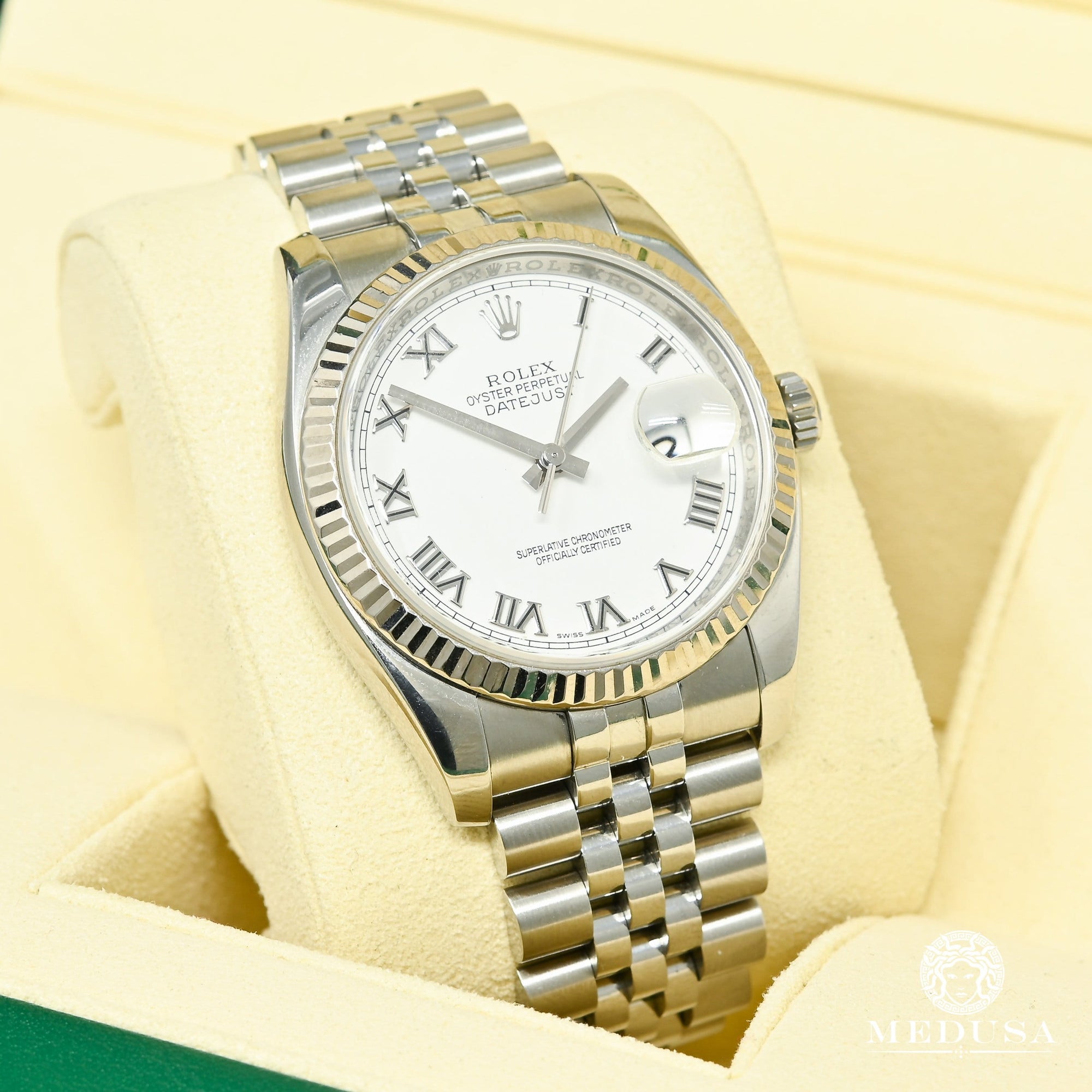 Rolex watch | Rolex Datejust 36mm Men's Watch - White Romain White Gold