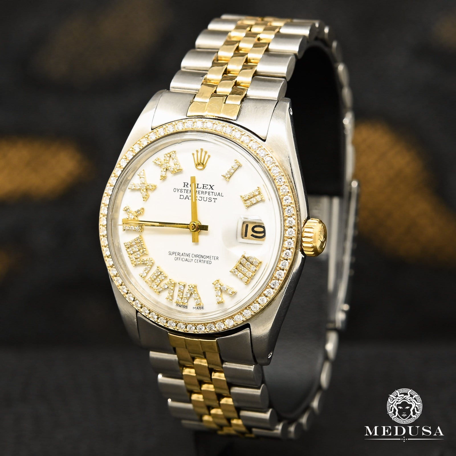 Rolex watch | Rolex Datejust 36mm Men's Watch - White Vintage Gold 2 Tones