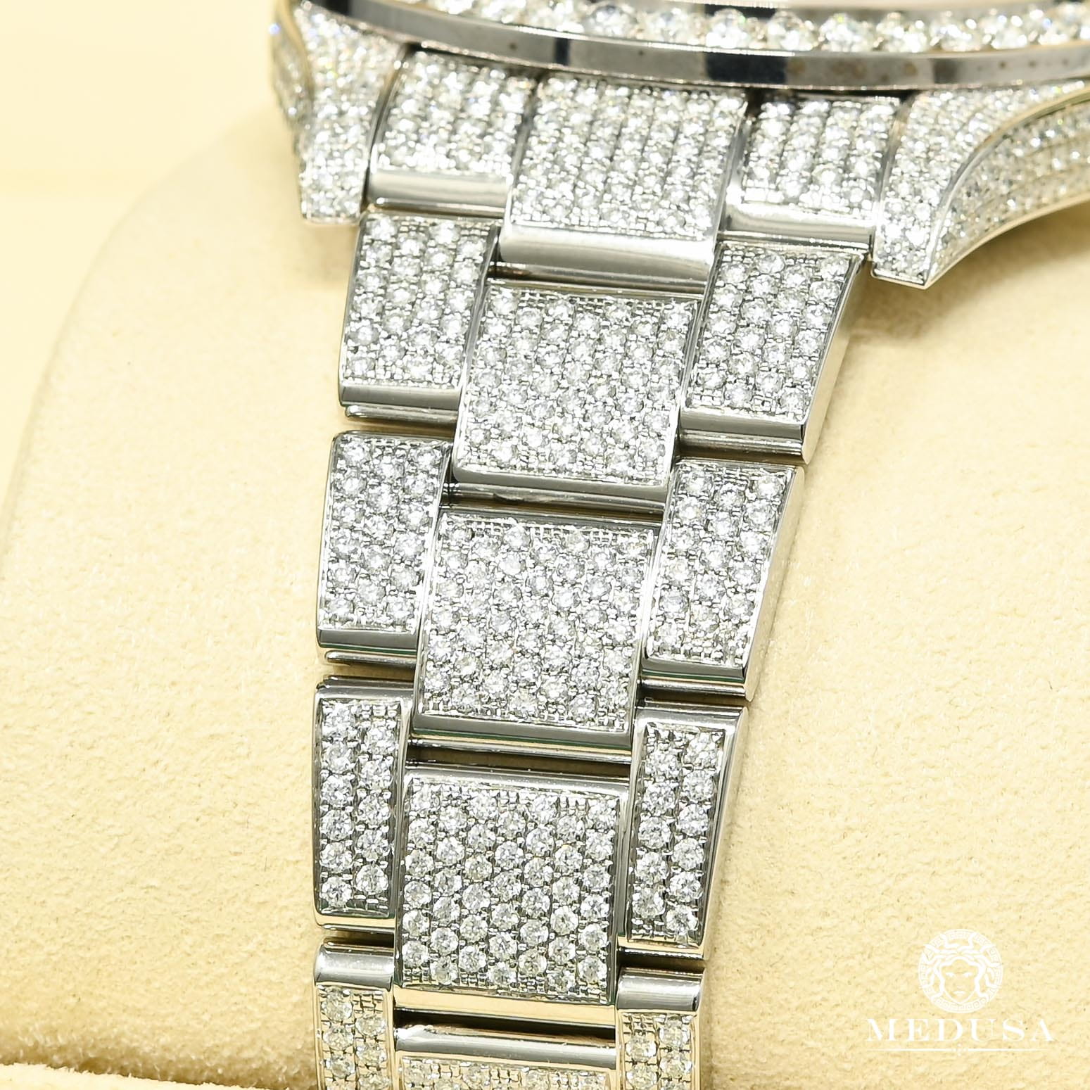 Montre Rolex | Montre Homme Rolex Datejust 41mm - Arabic Full Iced Stainless