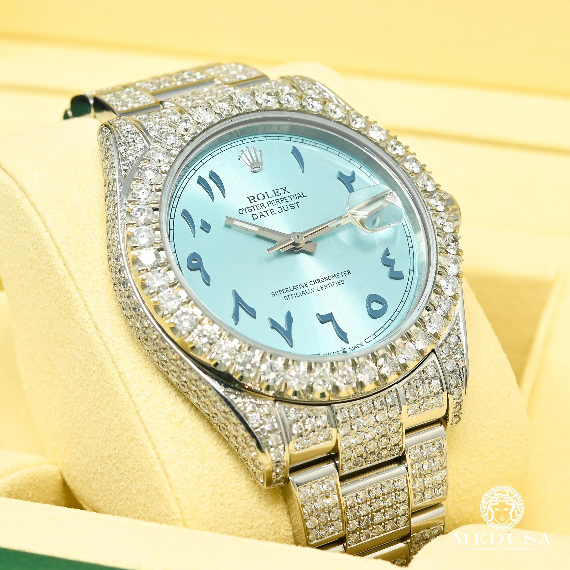 Montre Rolex | Montre Homme Rolex Datejust 41mm - Azur Arabic Stainless