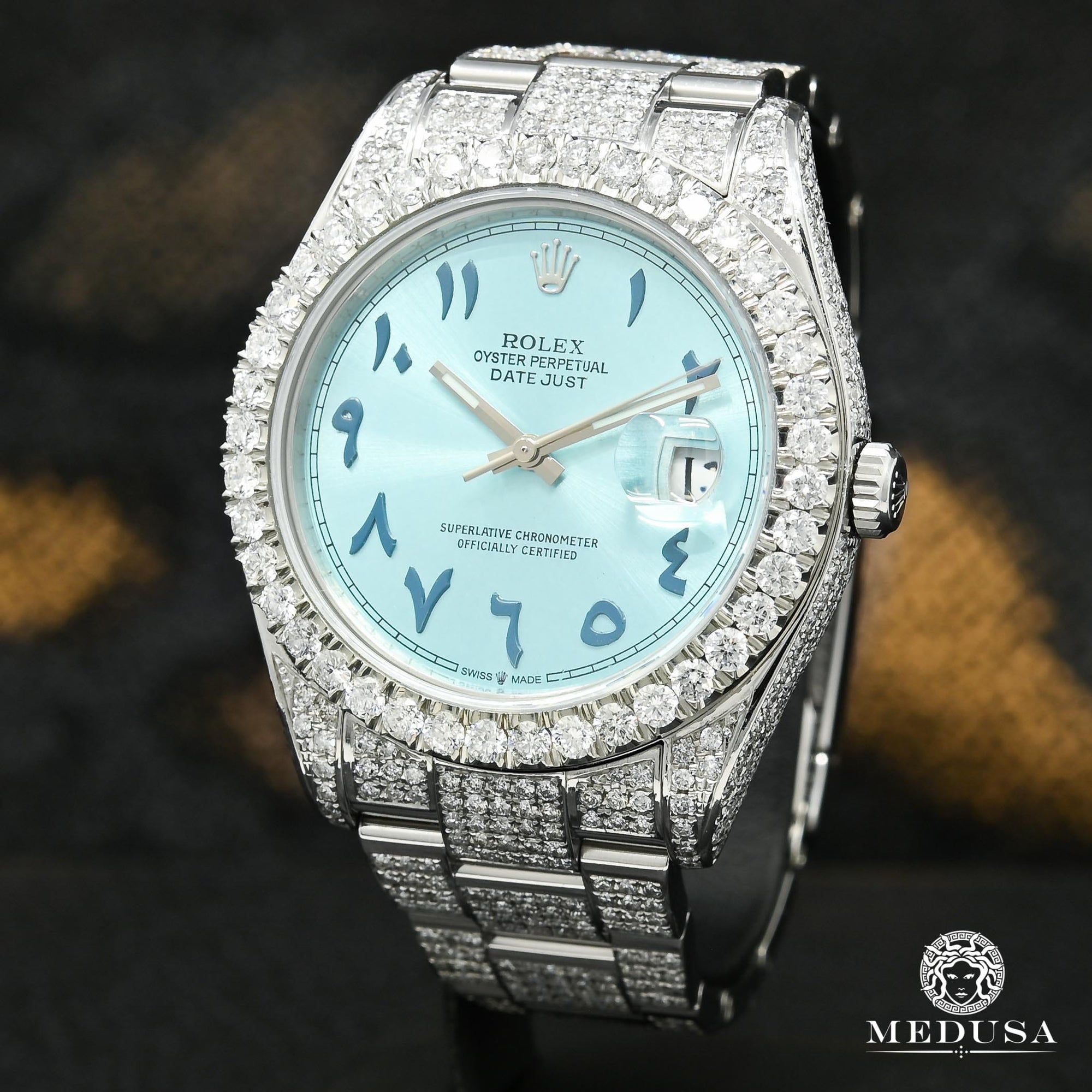 Montre Rolex | Montre Homme Rolex Datejust 41mm - Azur Arabic Stainless