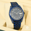 Montre Rolex | Montre Homme Rolex Datejust 41mm - Black &amp; Blue Sapphire Or Noir
