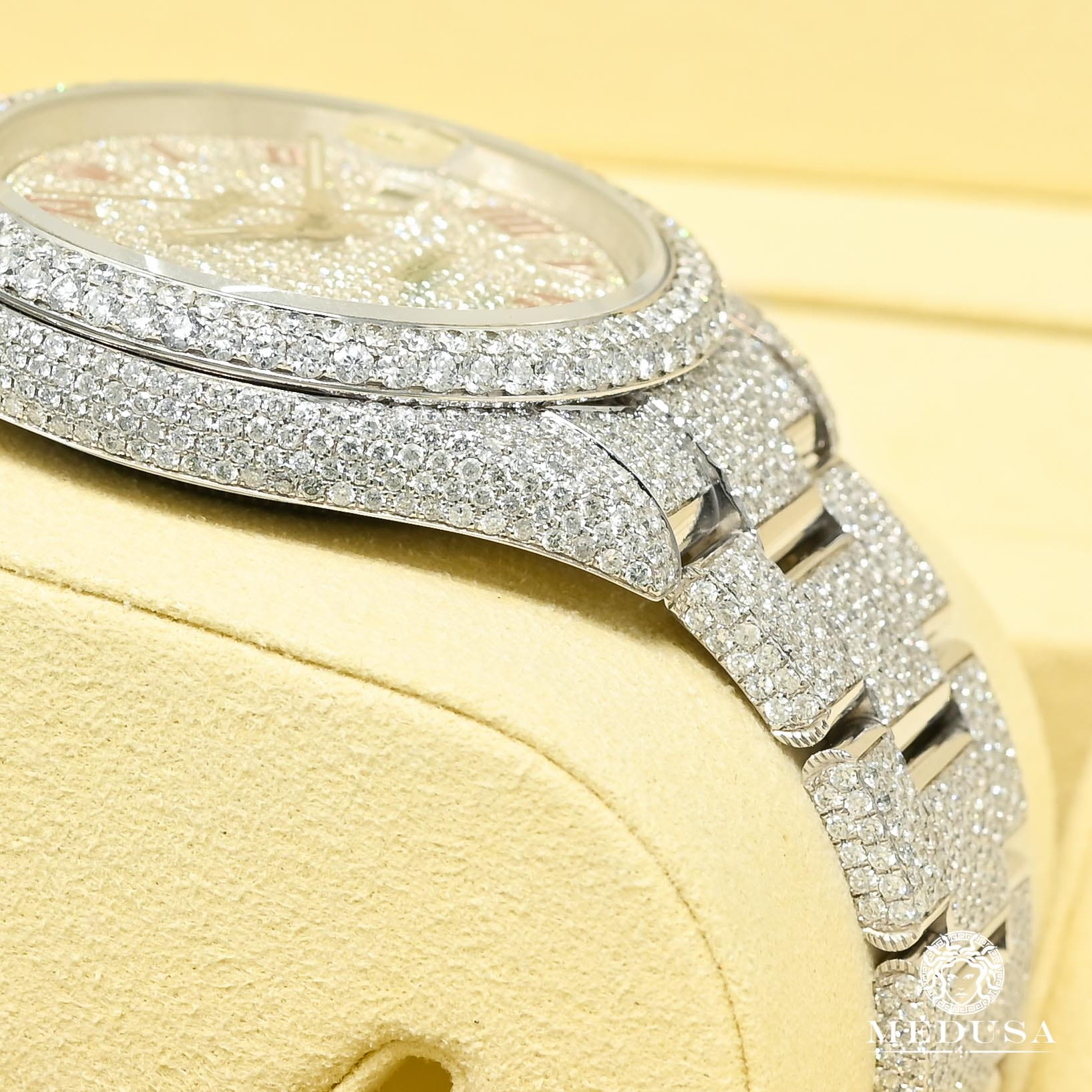 Montre Rolex | Montre Homme Rolex Datejust 41mm - Full Honeycomb Red Stainless