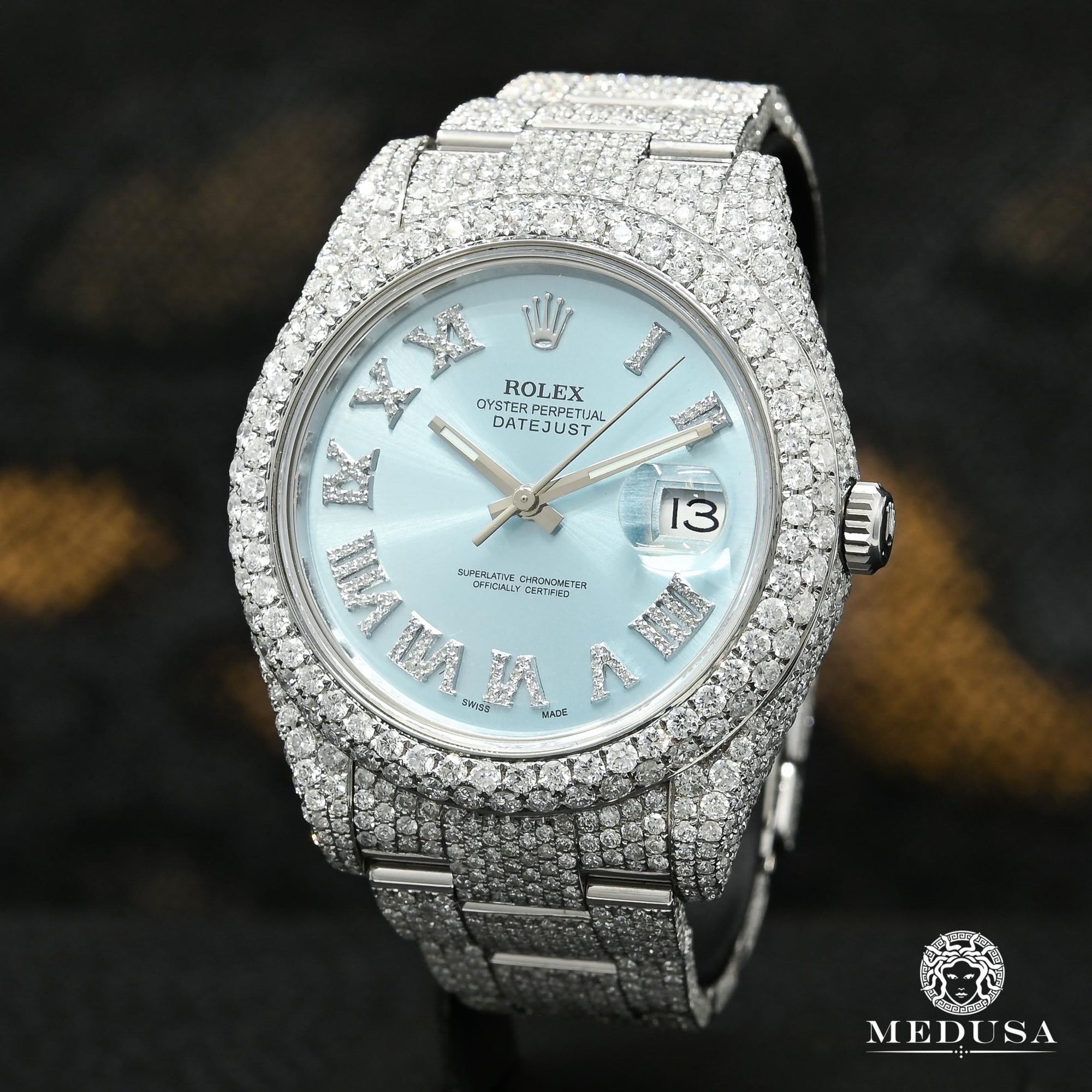 Rolex watch | Rolex Datejust 41mm Men's Watch - Honeycomb Cyan Stainless