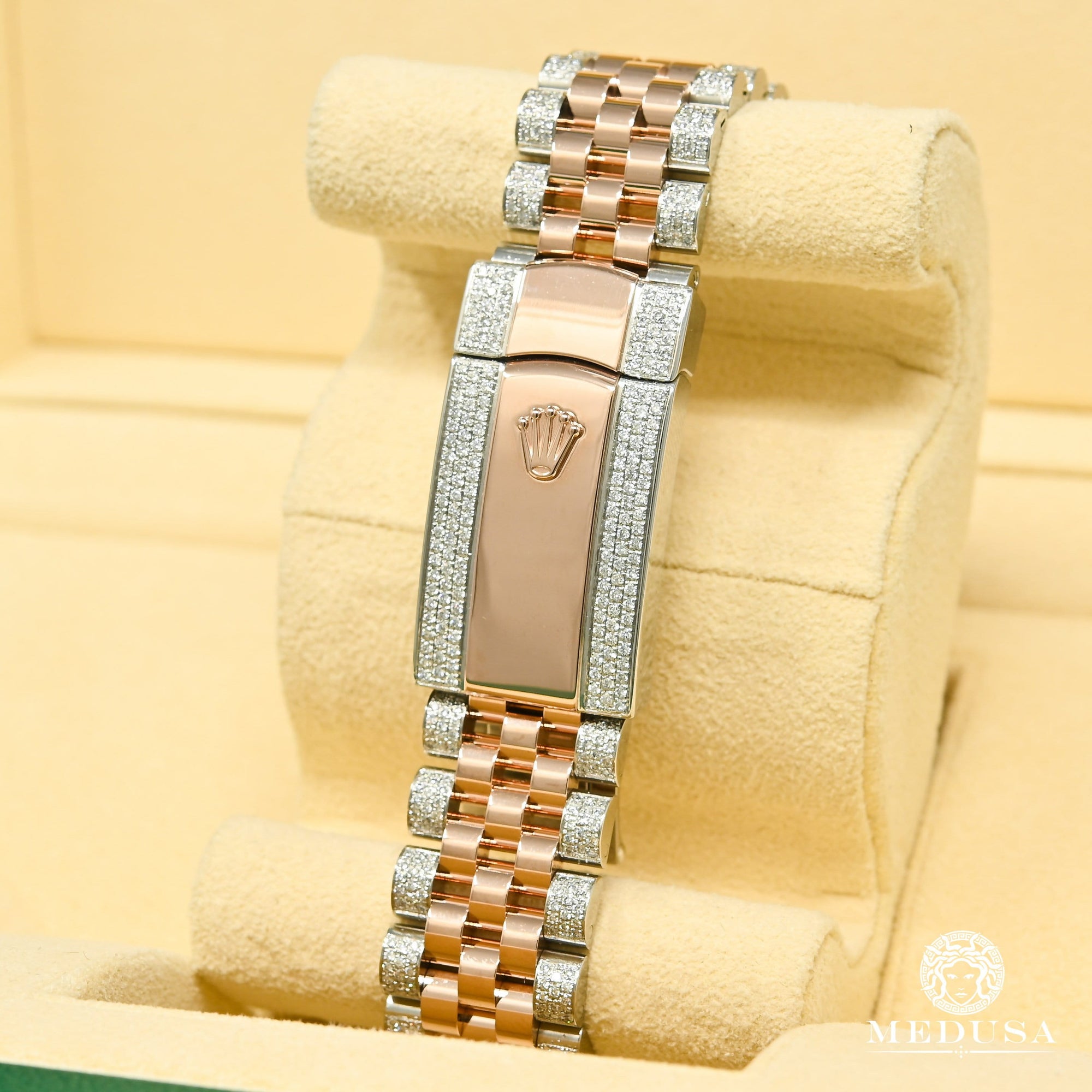 Montre Rolex | Montre Homme Rolex Datejust 41mm - Jubilee Everose Iced Or Rose 2 Tons