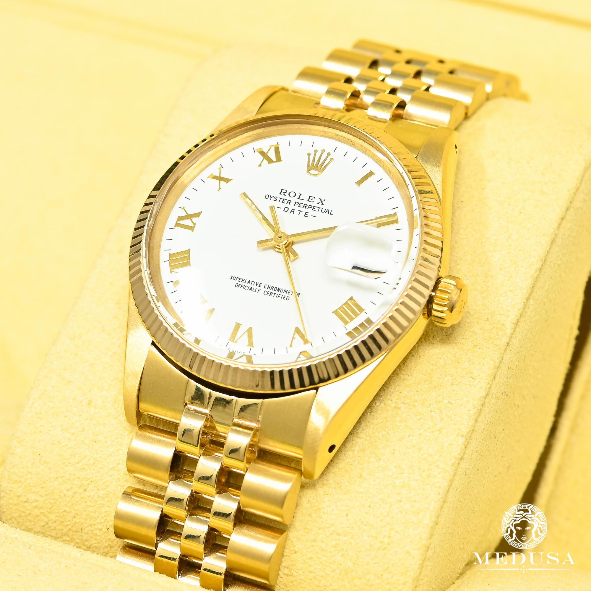 Montre Rolex | Montre Homme Rolex Gold Datejust 34mm - White Or Jaune