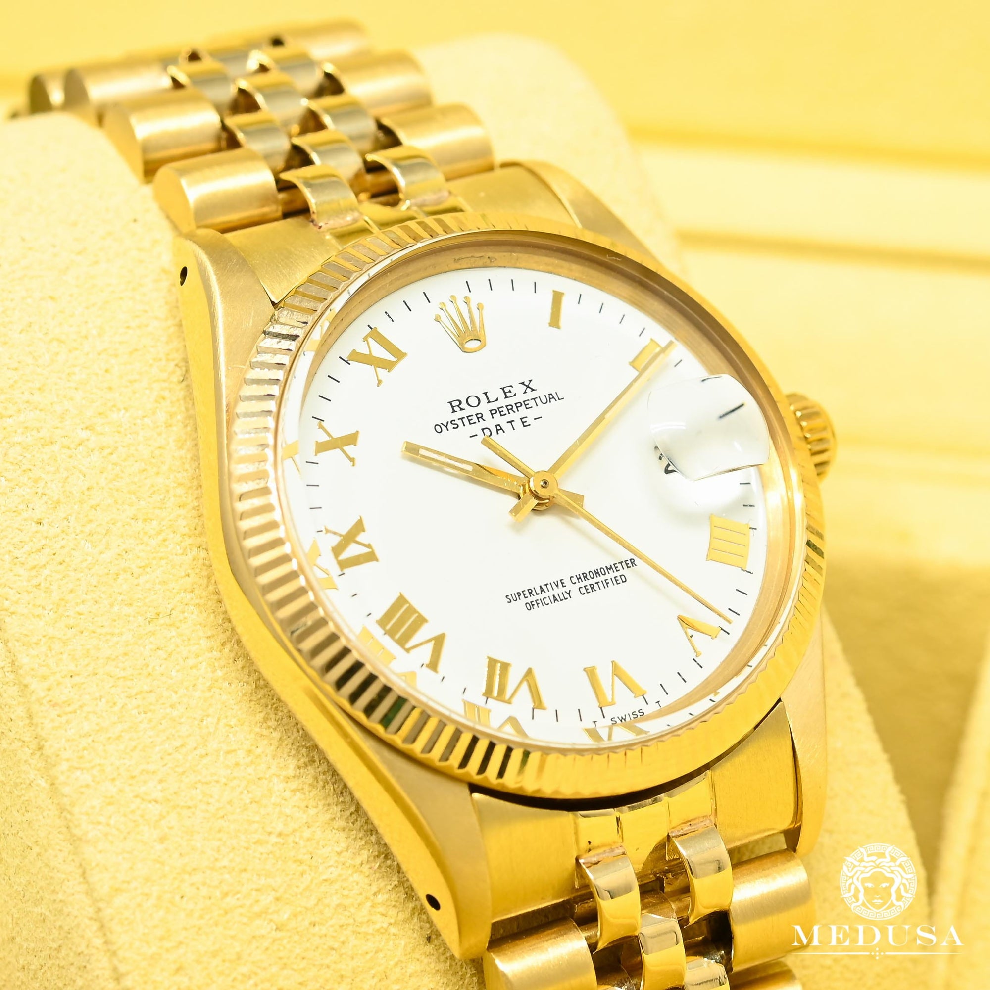 Montre Rolex | Montre Homme Rolex Gold Datejust 34mm - White Or Jaune