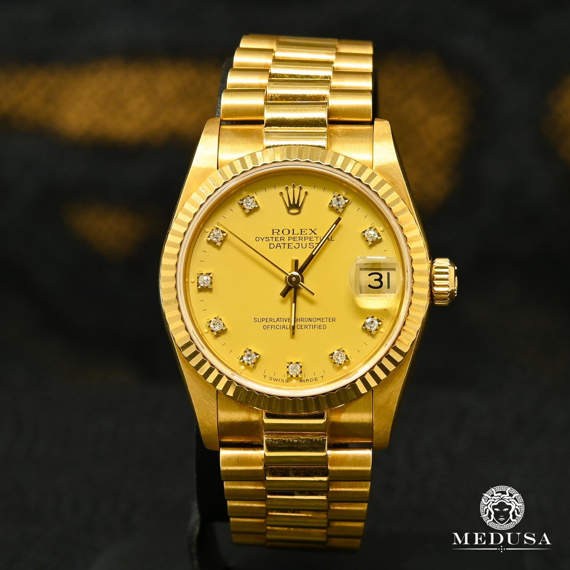 Rolex watch | Rolex Lady-Datejust Women&#39;s Watch 31mm - President Yellow Gold