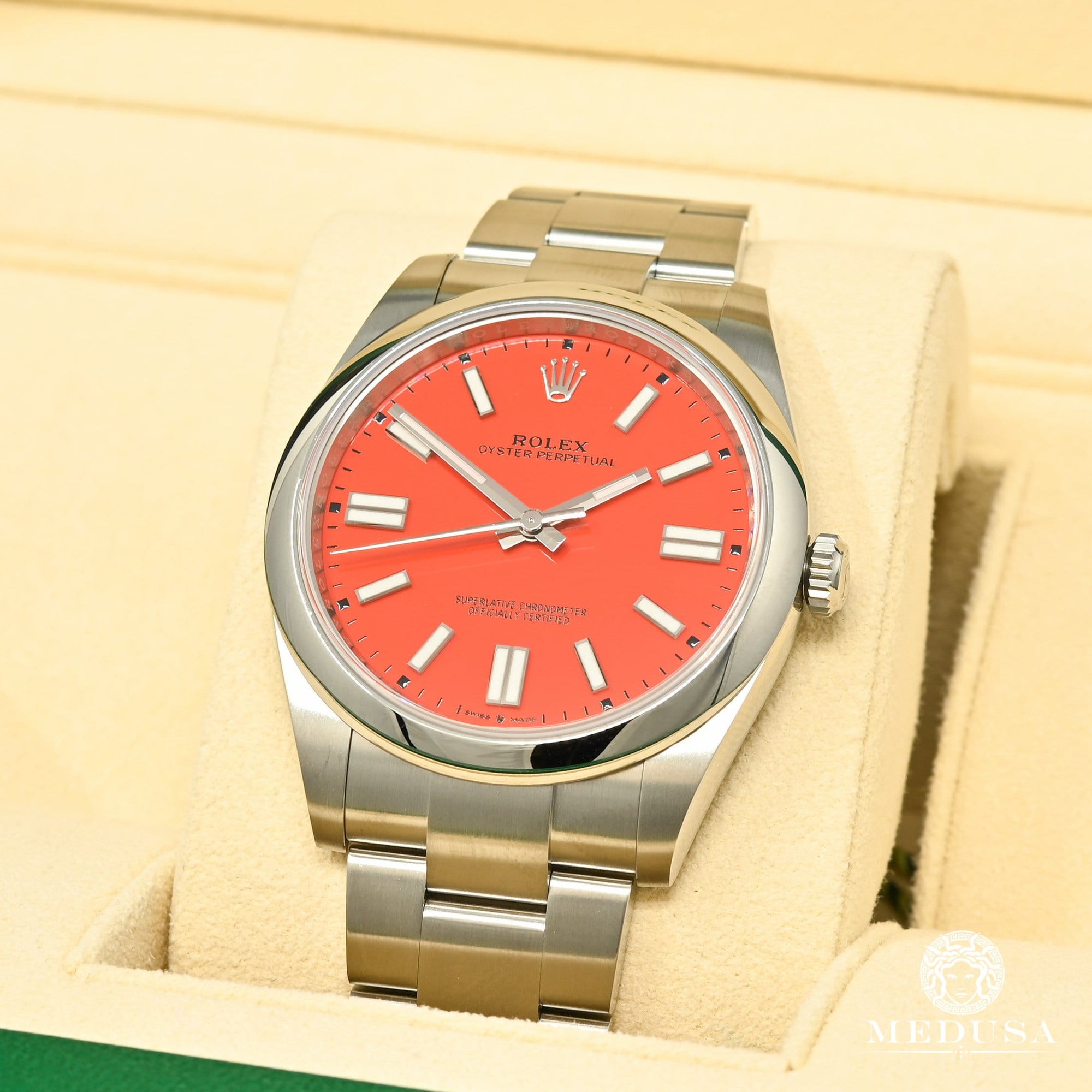 Montre Rolex | Montre Homme Rolex Oyster Perpetual 41mm - Red Stainless