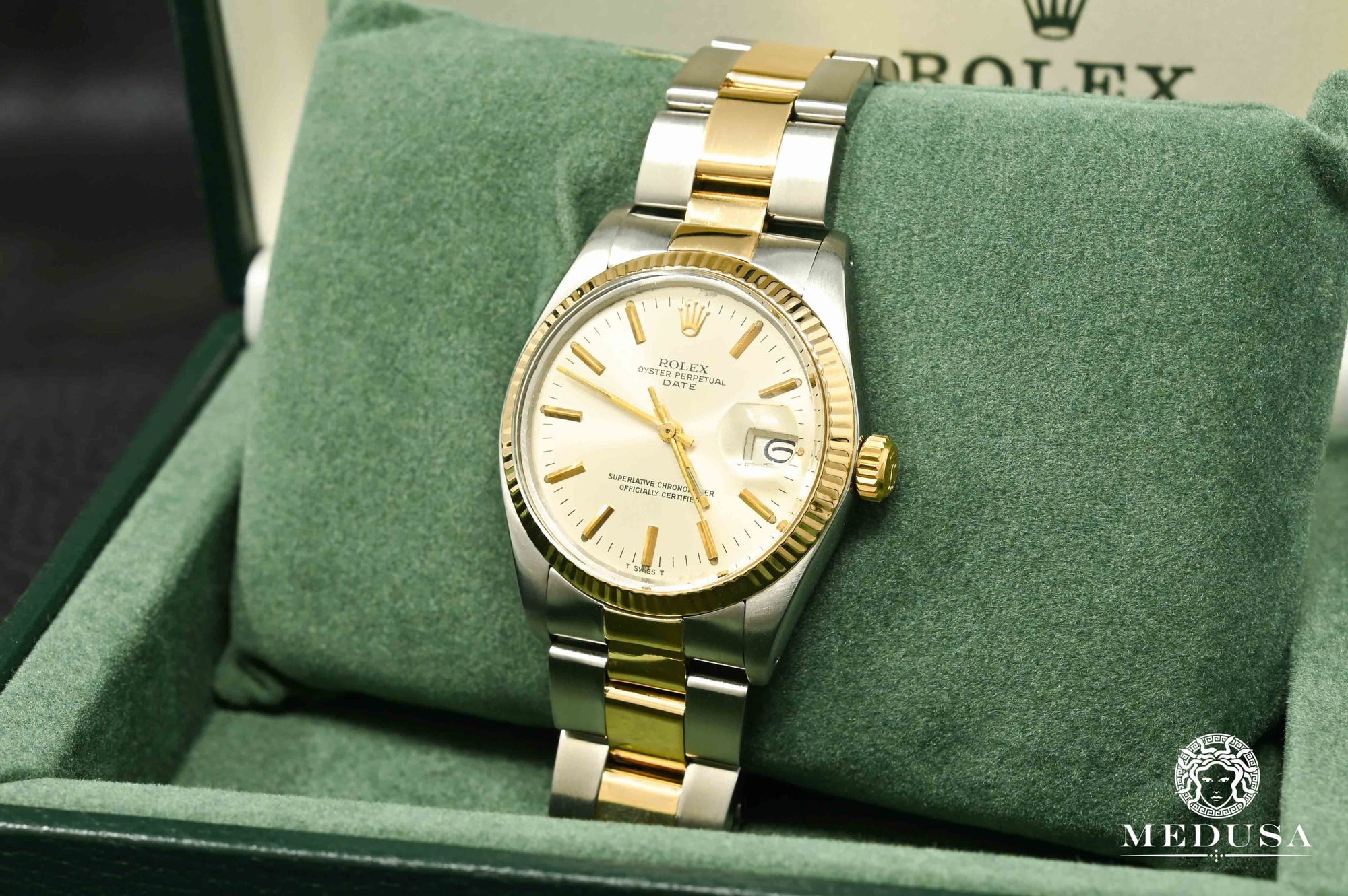 Montre Rolex | Montre Homme Rolex Oyster Perpetual Date 34mm Two-Tone Or 2 Tons