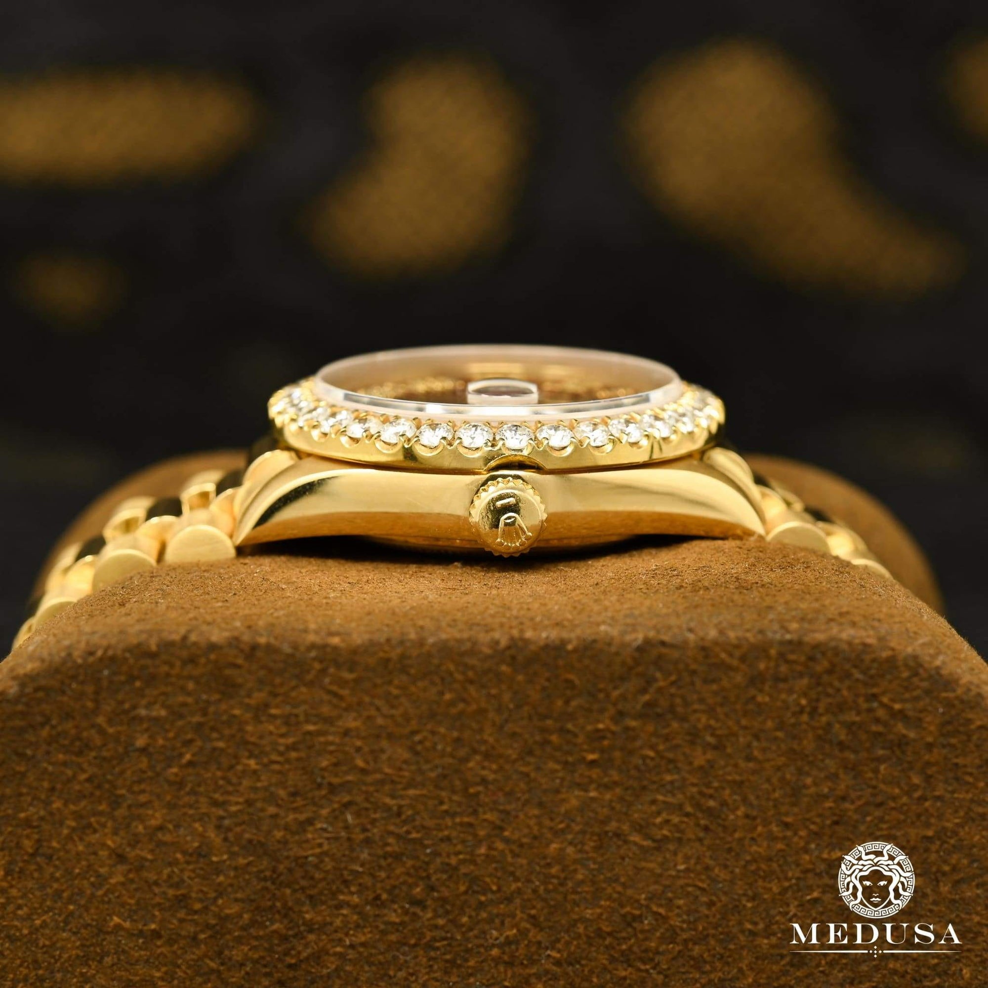 Montre Rolex | Montre Homme Rolex President Day-Date 36mm - Iced Champagne Or Jaune