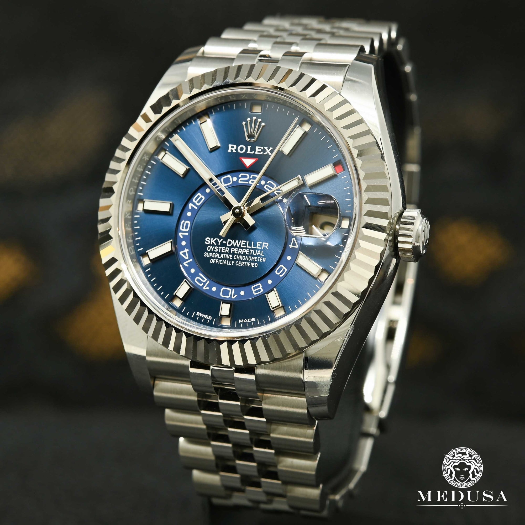 Rolex watch | Rolex Sky-Dweller Men's Watch 42mm - Blue Jubilee White Gold