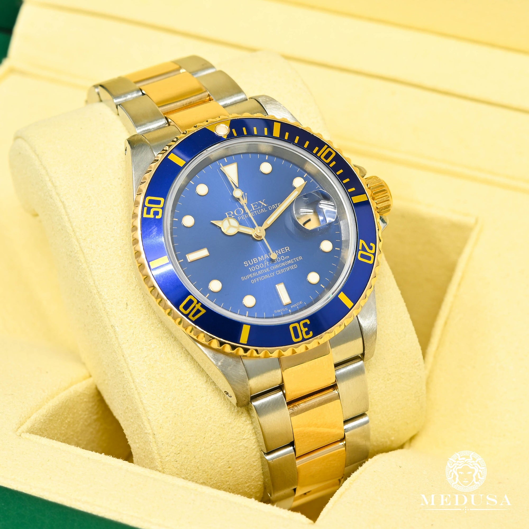 Montre Rolex | Montre Homme Rolex Submariner 40mm - 2 Tons Bleu Or 2 Tons