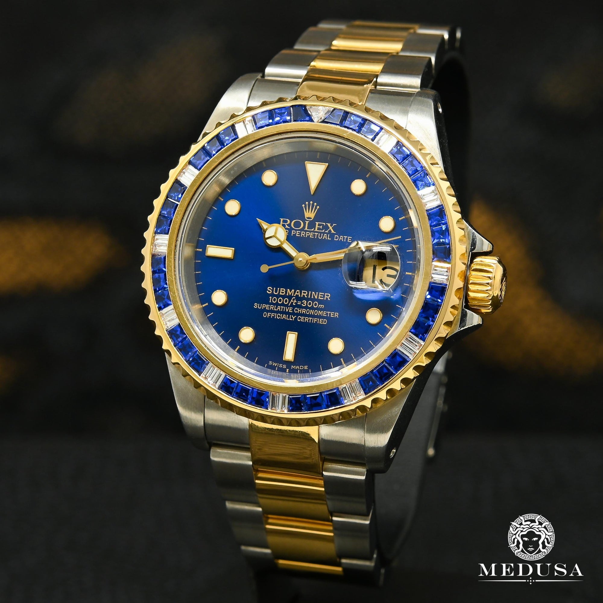 Rolex watch | Rolex Submariner Men's Watch 40mm - 2 Tone Blue Sapphire Gold 2 Tone