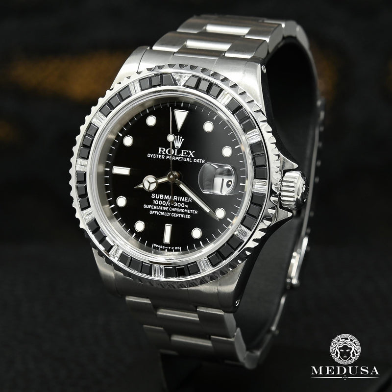 Montre Rolex | Montre Homme Rolex Submariner 40mm - Diamond &amp; Onyx Stainless
