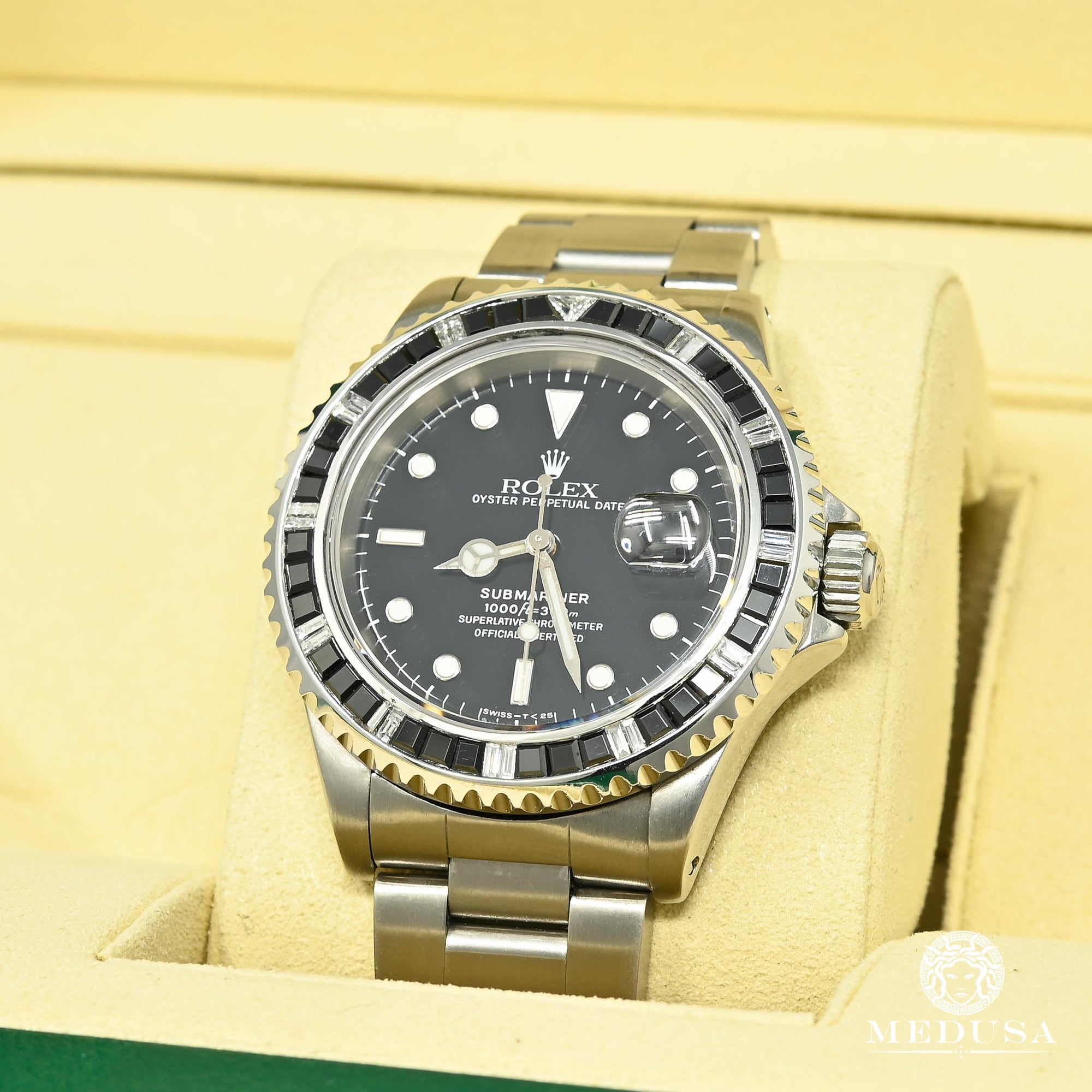 Montre Rolex | Montre Homme Rolex Submariner 40mm - Diamond &amp; Onyx Stainless