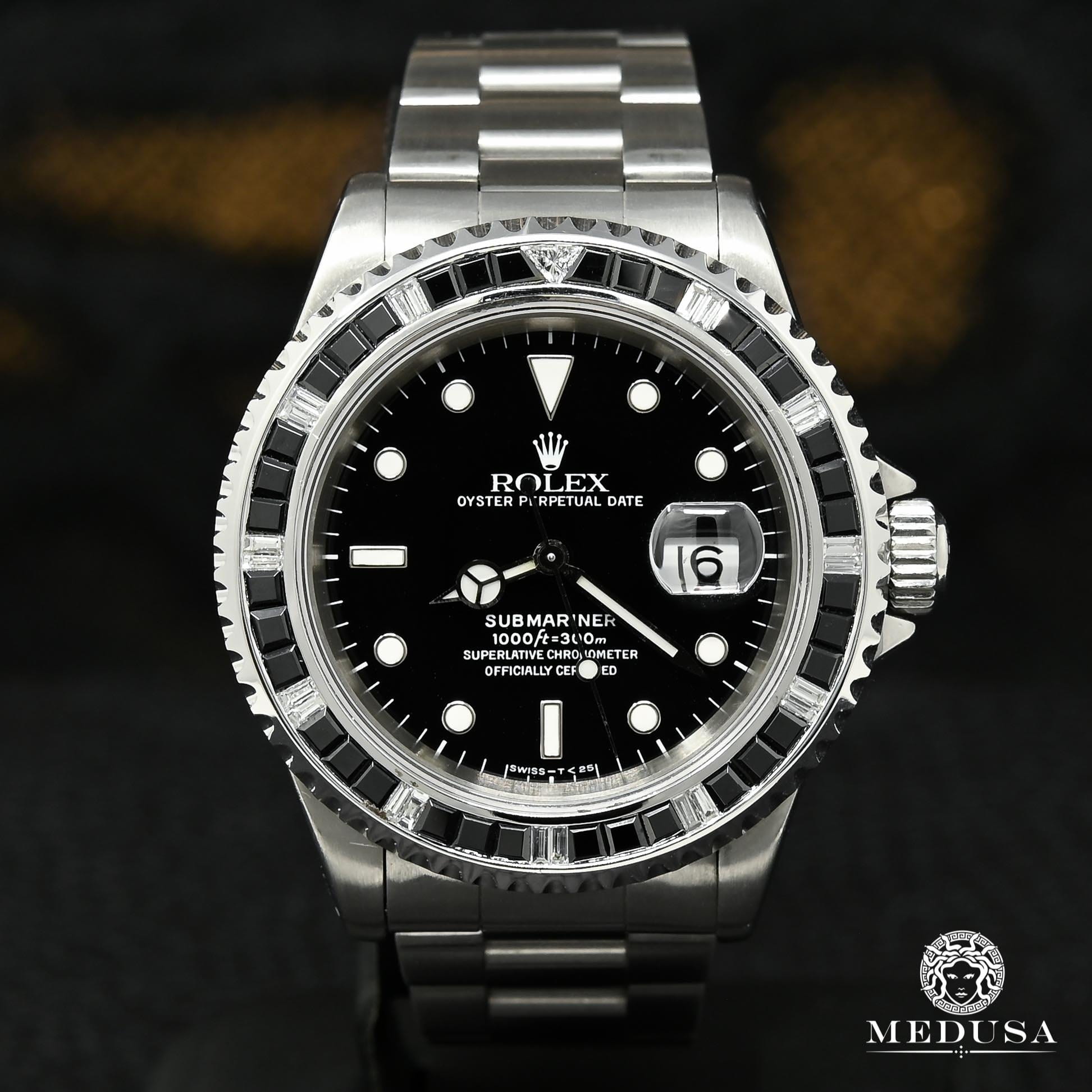 Montre Rolex | Montre Homme Rolex Submariner 40mm - Diamond &amp; Onyx Stainless