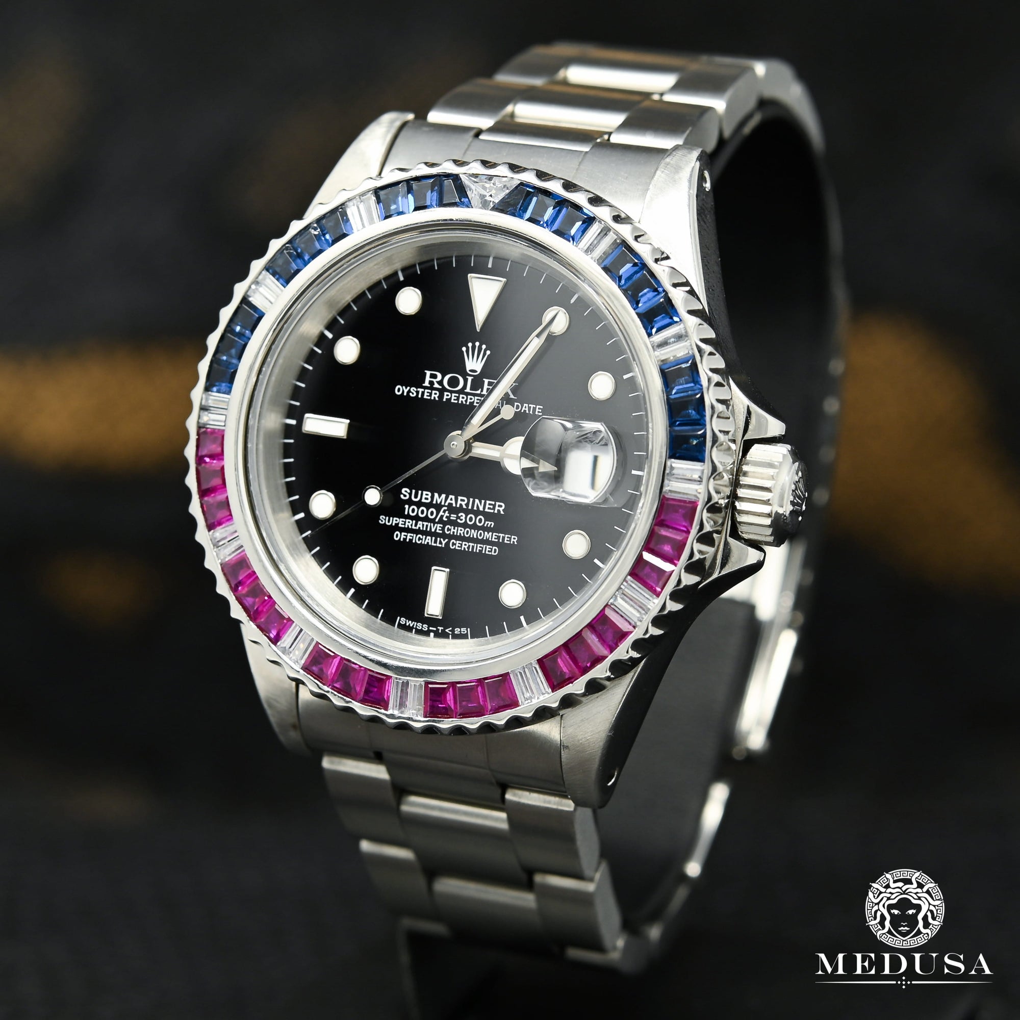 Rolex watch | Rolex Submariner 40mm Men's Watch - Pepsi Sapphire & Ruby Stainless