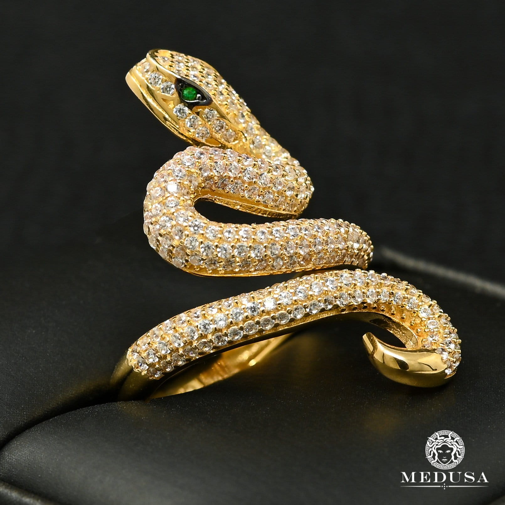 10K Gold Ring | Women&#39;s Ring Snake F3 Yellow Gold