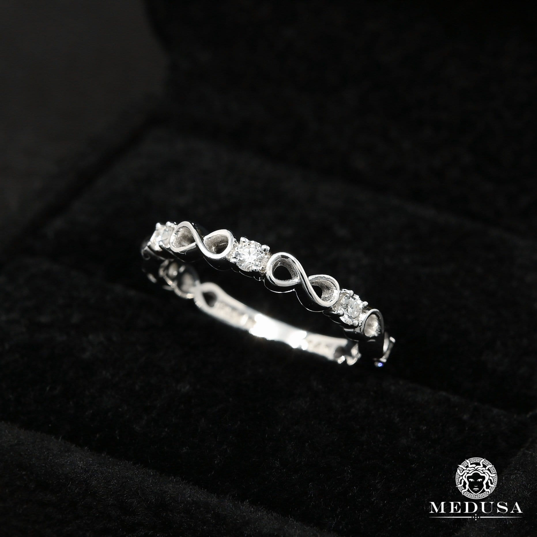 14K Gold Diamond Ring | Solitaire Engagement Ring Set F3 Alliance / White Gold