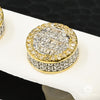 Studs Diamants en Or 10K | Boucles d’Oreilles Studs D3 - Diamant 10mm / Or 2 Tons