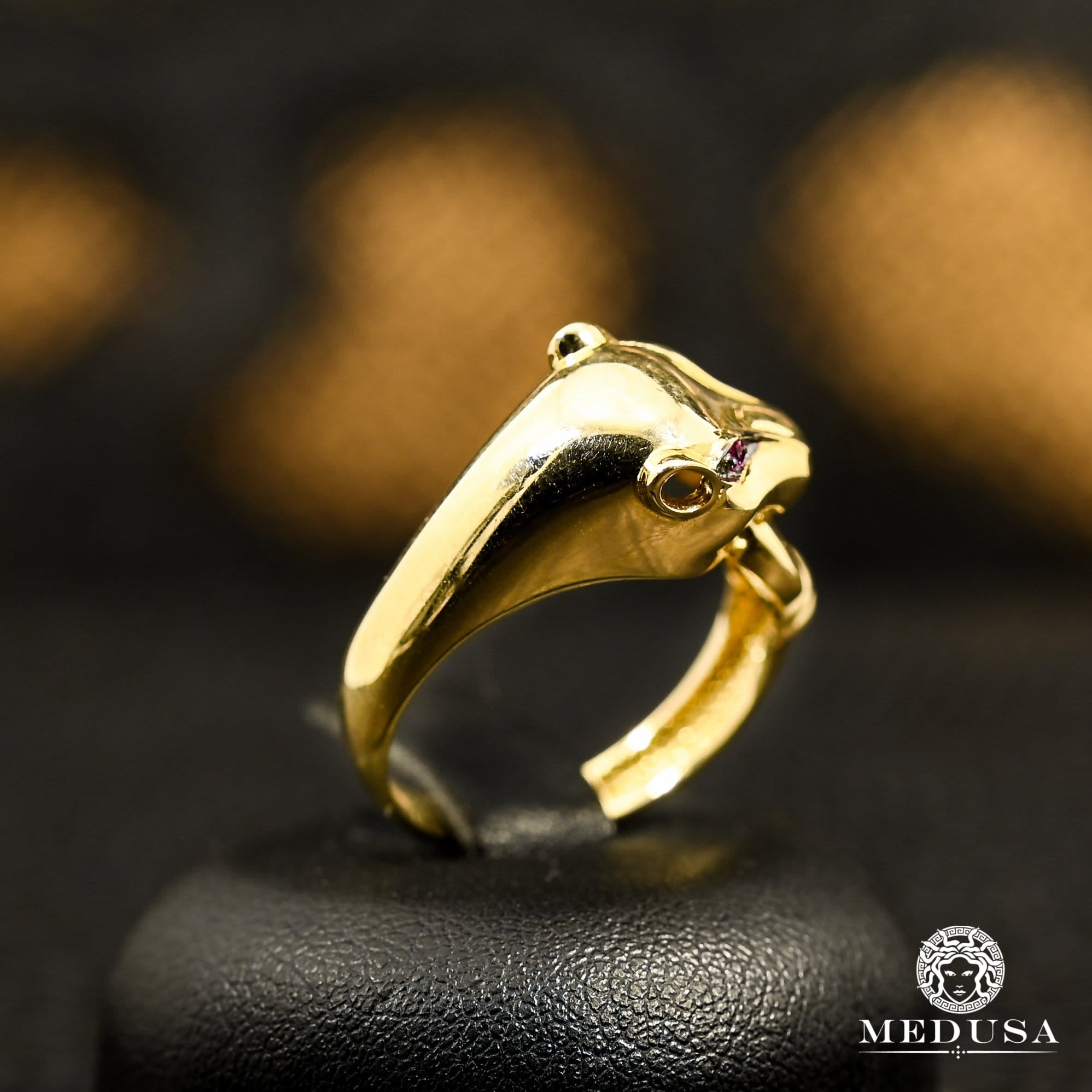 10K Gold Ring | Women's Ring Tiger F11 Yellow Gold