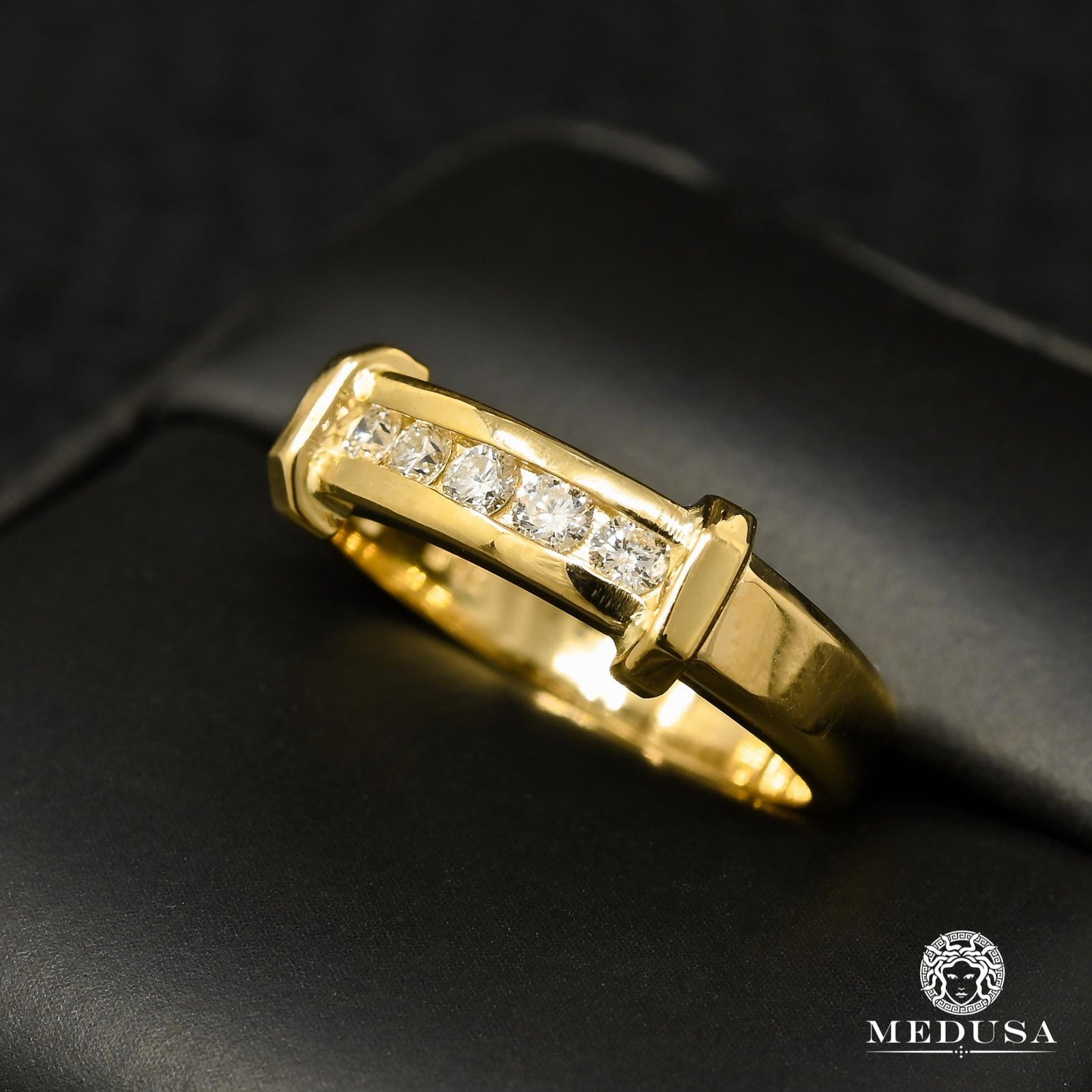 14K Gold Diamond Ring | Trinity Engagement Ring F13 - MA0195