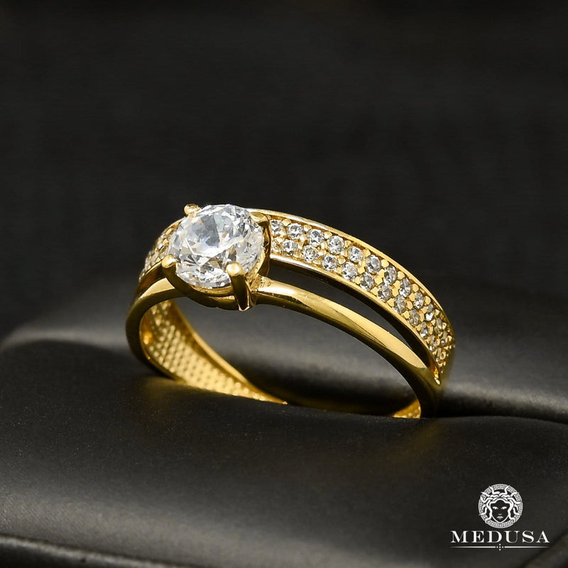 10K Gold Ring | Women&#39;s Ring Twins F8 Yellow Gold