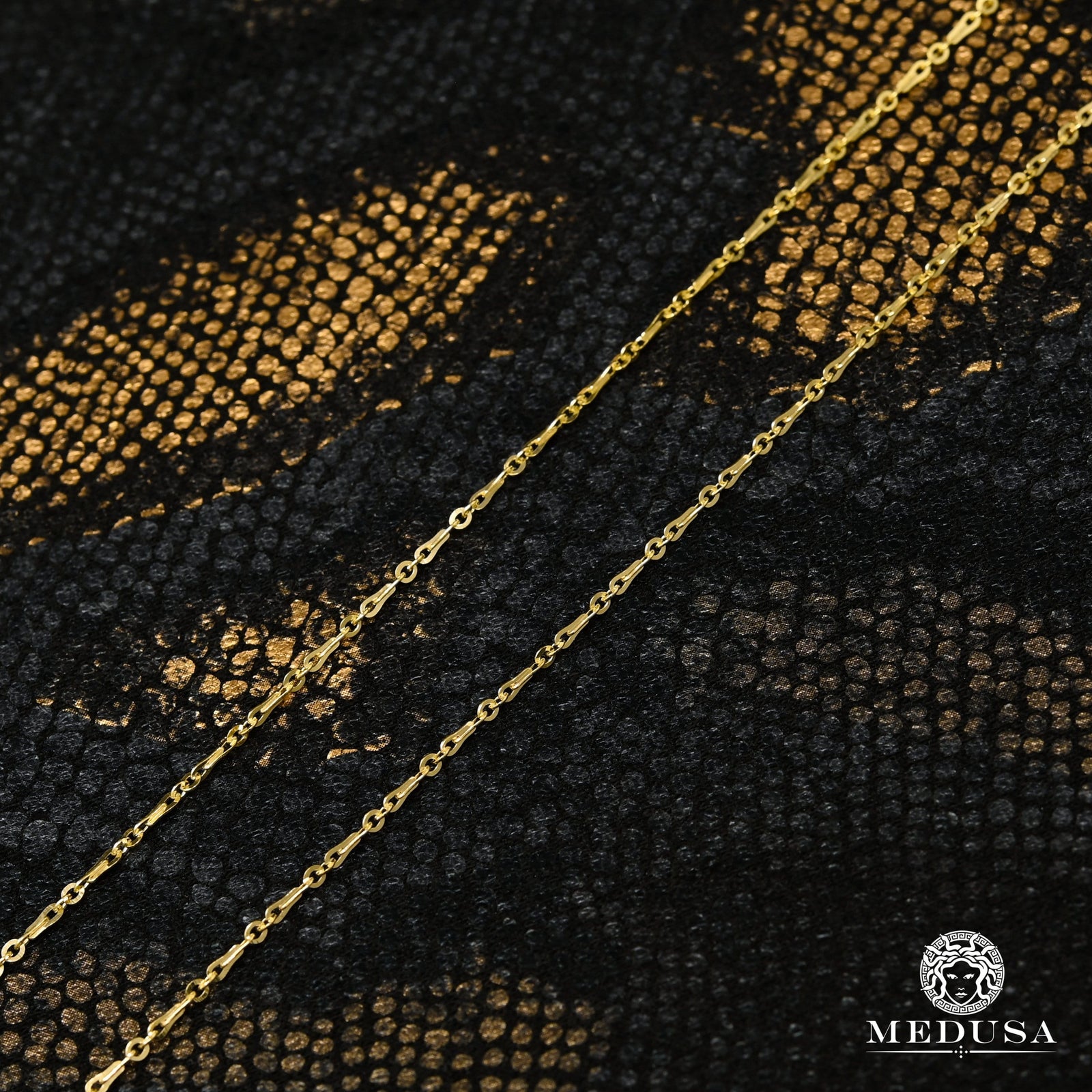 10K Gold Chain | Waist Chain Waist F3 - Yellow Gold Pinsetta